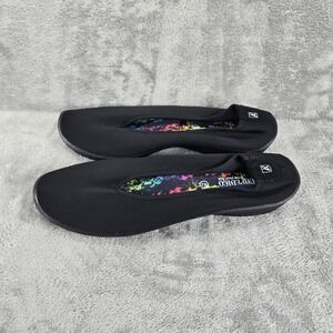 A'rcopedico Lolita Ballet Black Flats, Size 42 (US Size 11) Comfortable NWOB